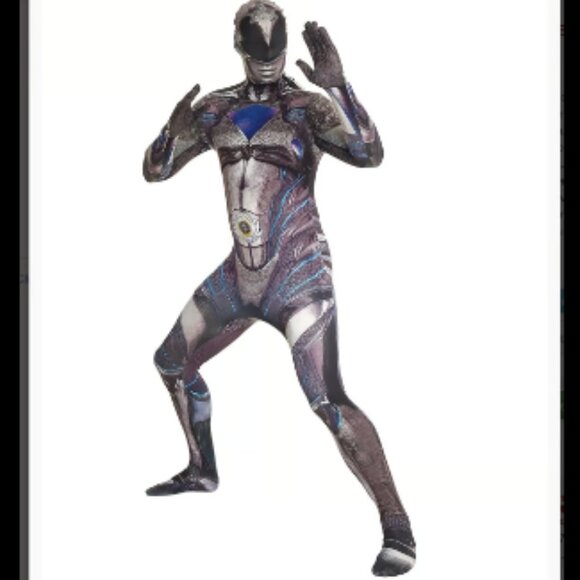 Morphsuits MorphCostumes Black Power Ranger Costume - NEW - Picture 1 of 5